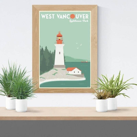 WEST VANCOUVER LIGHTOUSE PARK POSTER