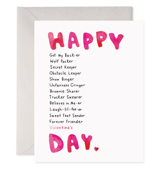 BFF Valentine Greeting Card