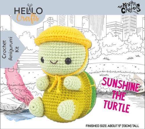 Knitty Critters - Hello buddies - Sunshine The Turtle - Front & Company: Gift Store