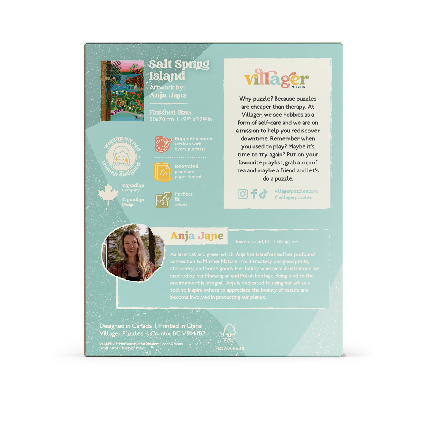 Salt Spring Island 1000-Piece Puzzle | Designed in BC Canada