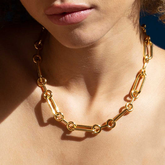 Future Chain 18 Karat Gold Plated Link & Chain Necklace