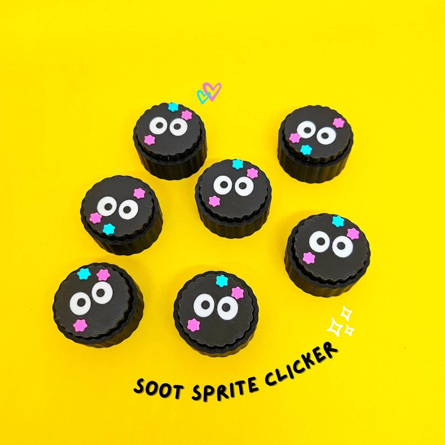 Soot Sprite Clicker Keychain