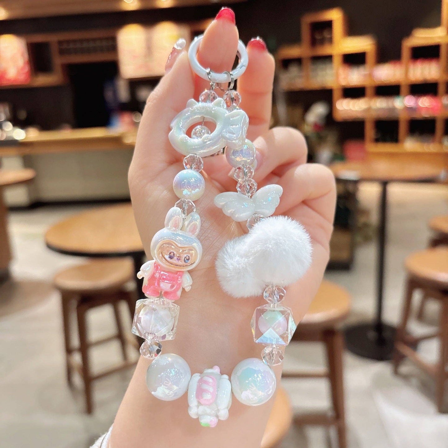Labubu Beaded mobile phone chain Labubu bag pendant