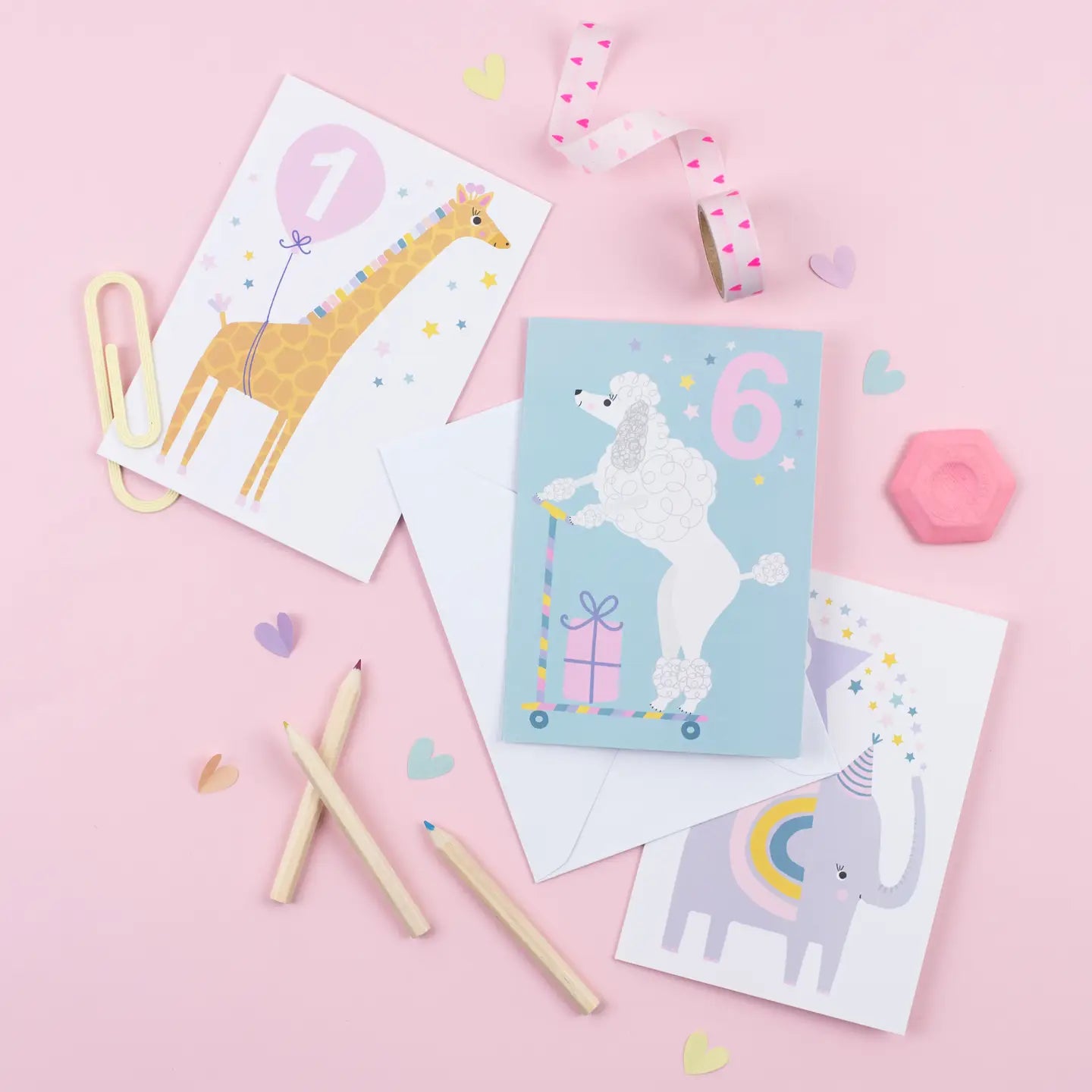 Age 6 Poodle Kid's Birthday Card | Children’S Birthday Card