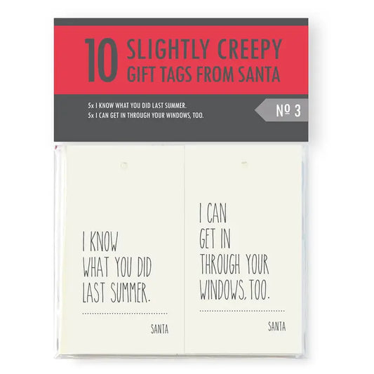 Creepy Santa Tags Three