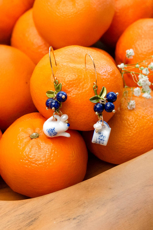 Spill the Tea Earrings - 18K Gold Plated