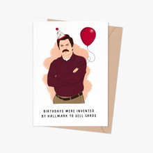 Load image into Gallery viewer, Ron Swanson Birthday Card
