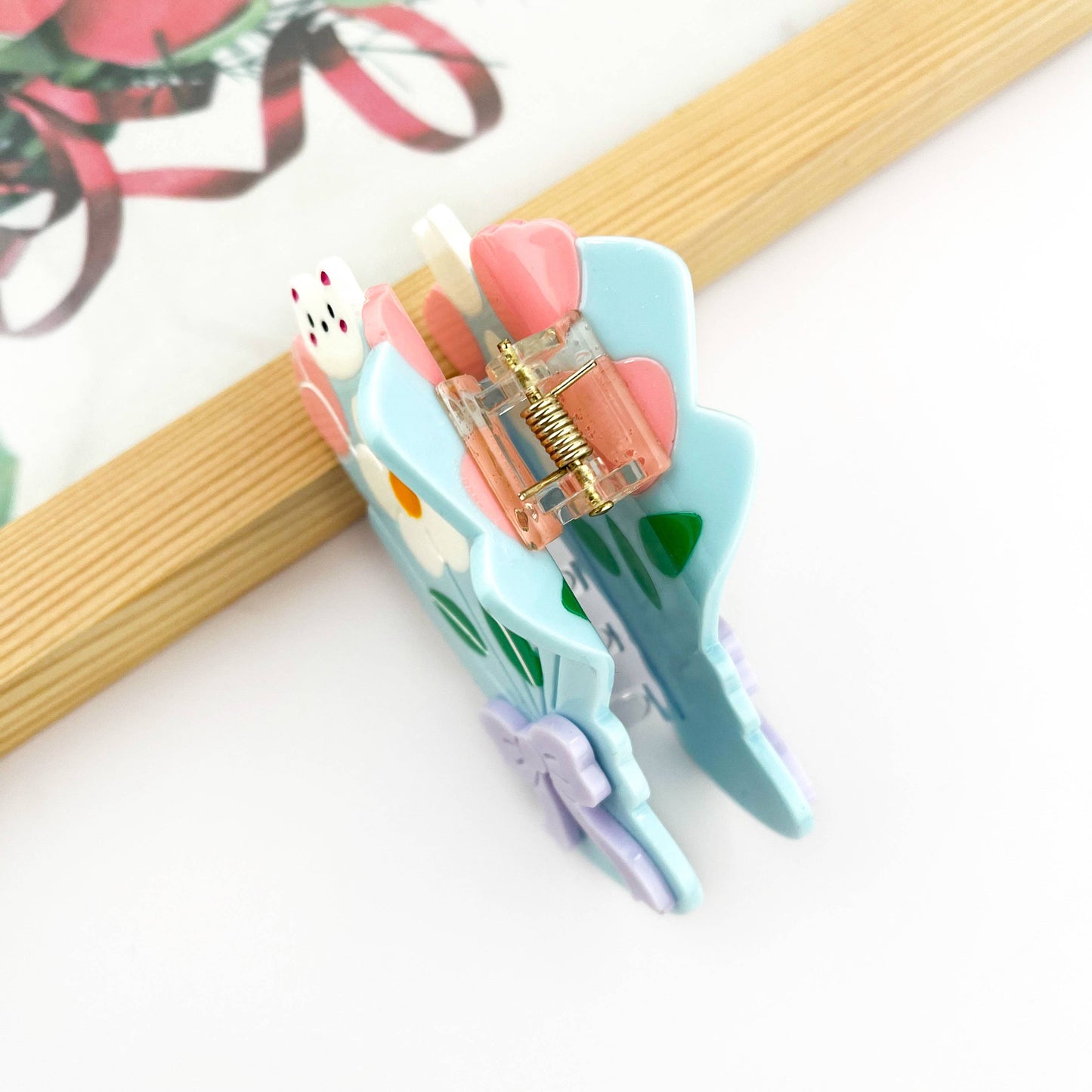 Tulip Bouquet Hair Clip, Valentine's Day Hair Clip