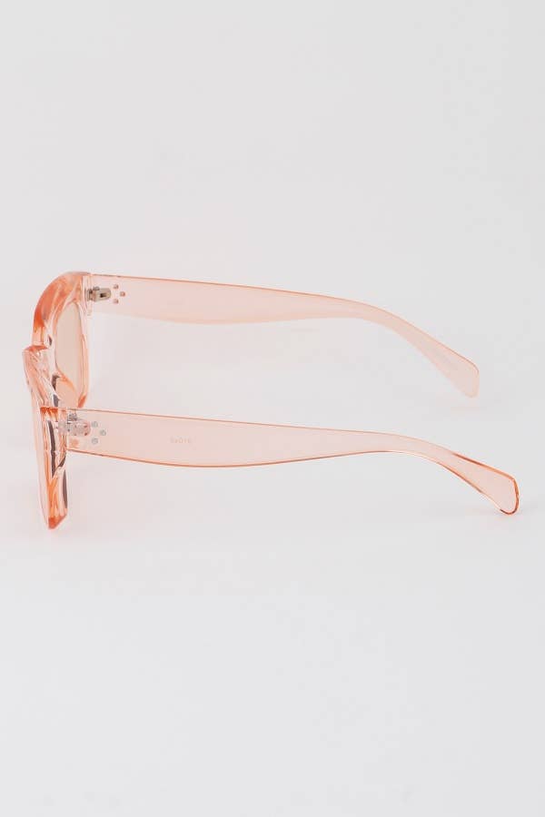 Bright Transparent Square Sunglasses