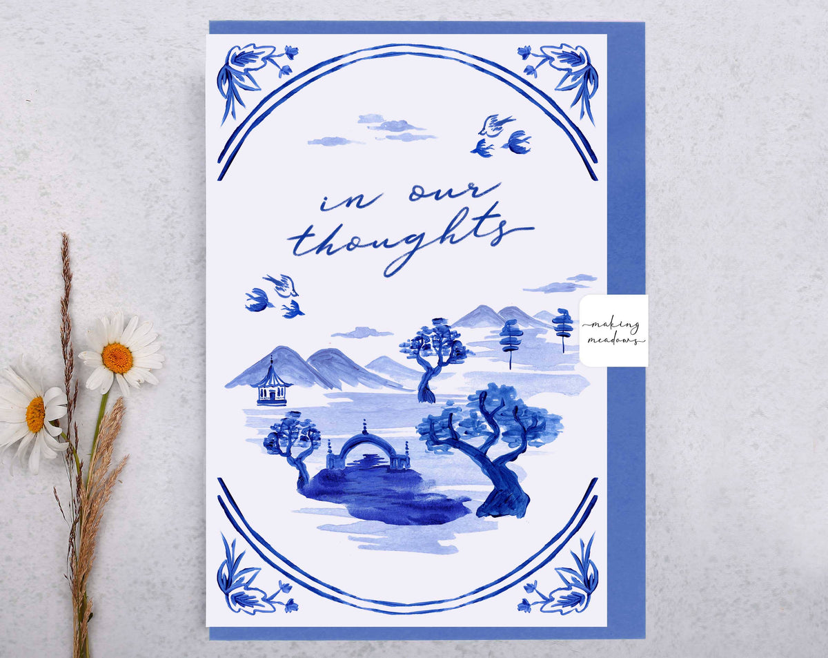 In Our Thoughts Card | Landscape Sympathy Greeting Card