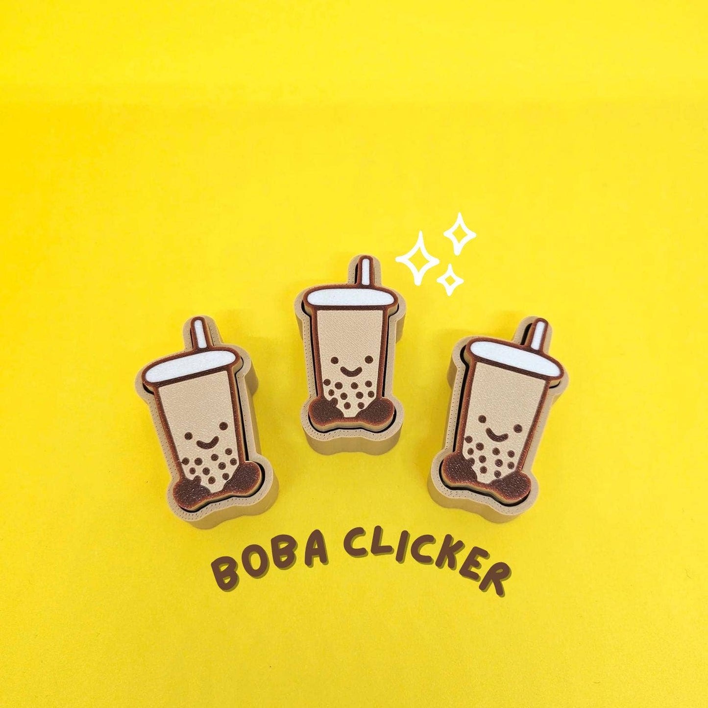 Boba Clicker Keychain