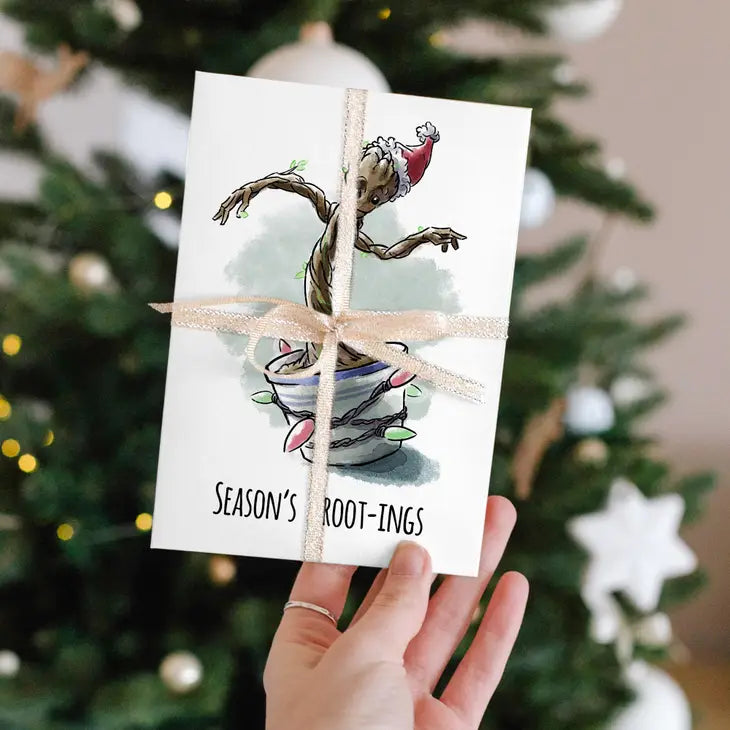 Season's Gootings - Nerdy Superhero Guardian Christmas Card