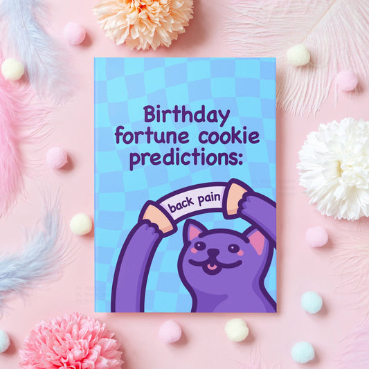 Back Pain | Funny Cat Birthday Card