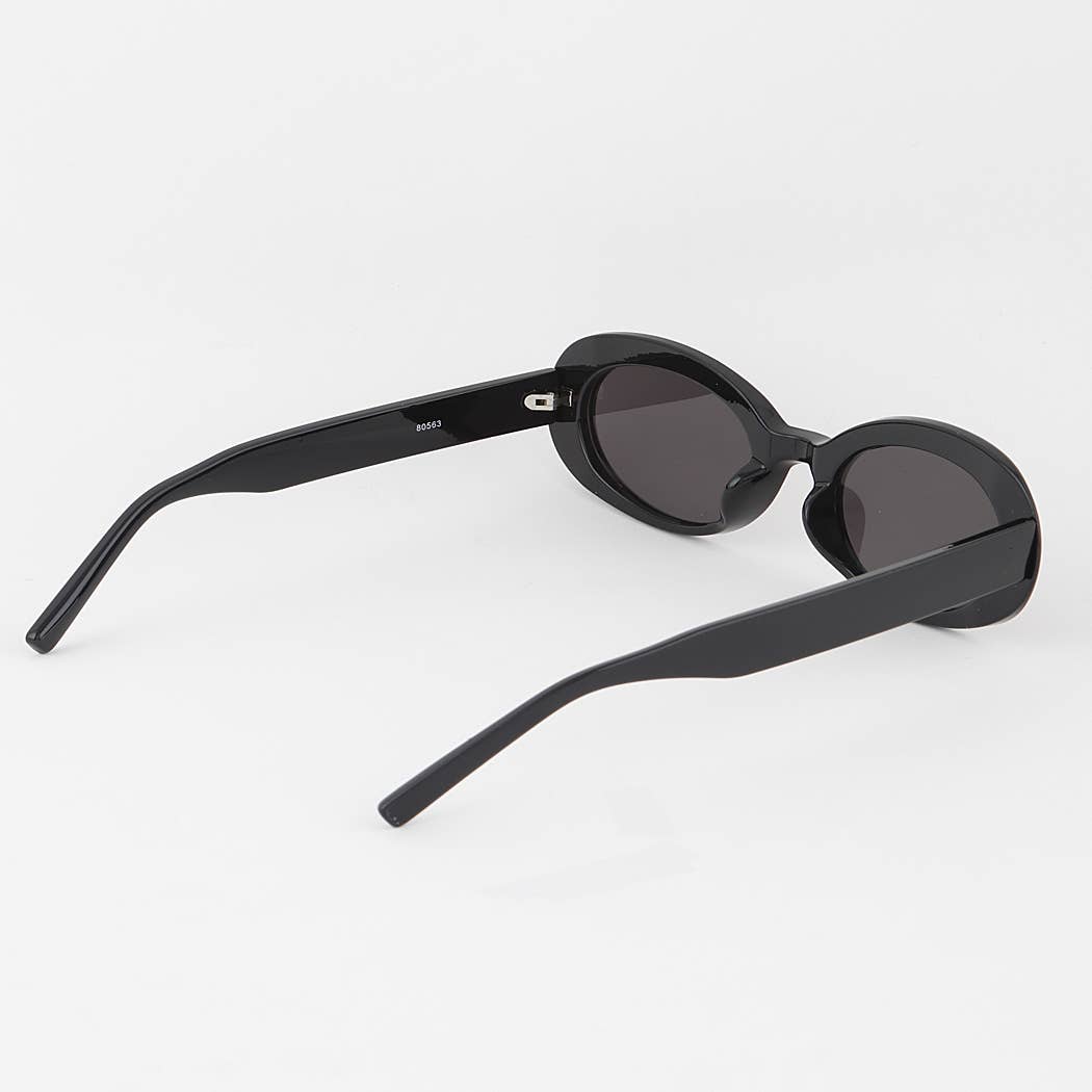 Retro Tinted Oval Sunglasses