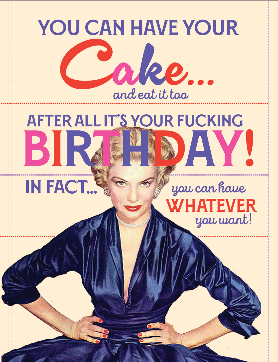YOUR CAKE! birthday card