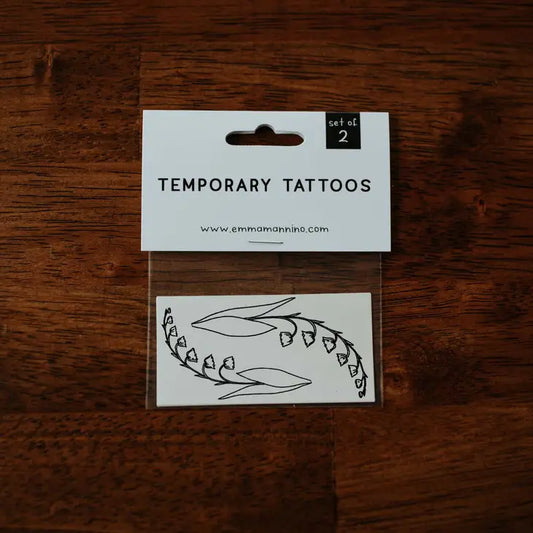 May Birth Flower - Lily of the Valley Temporary Tattoos
