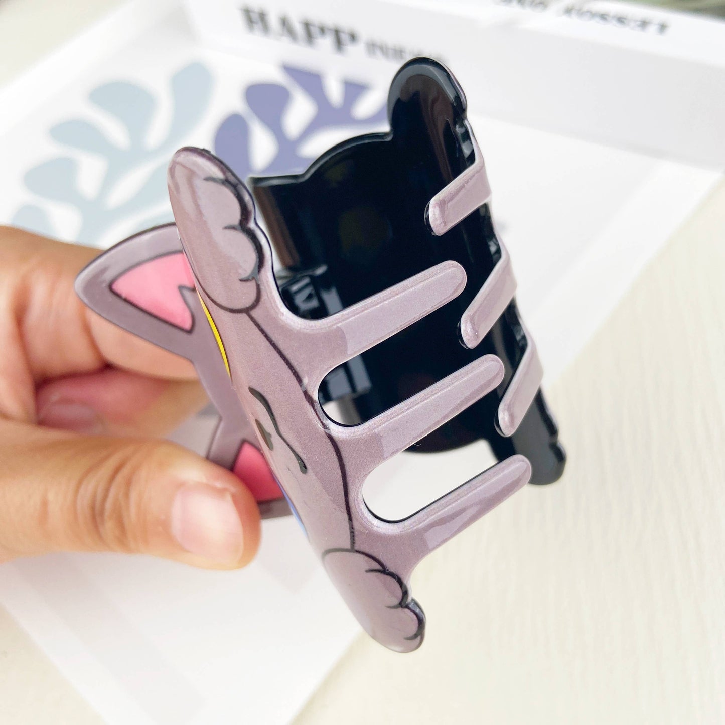 Cute carton cat hair claw clip