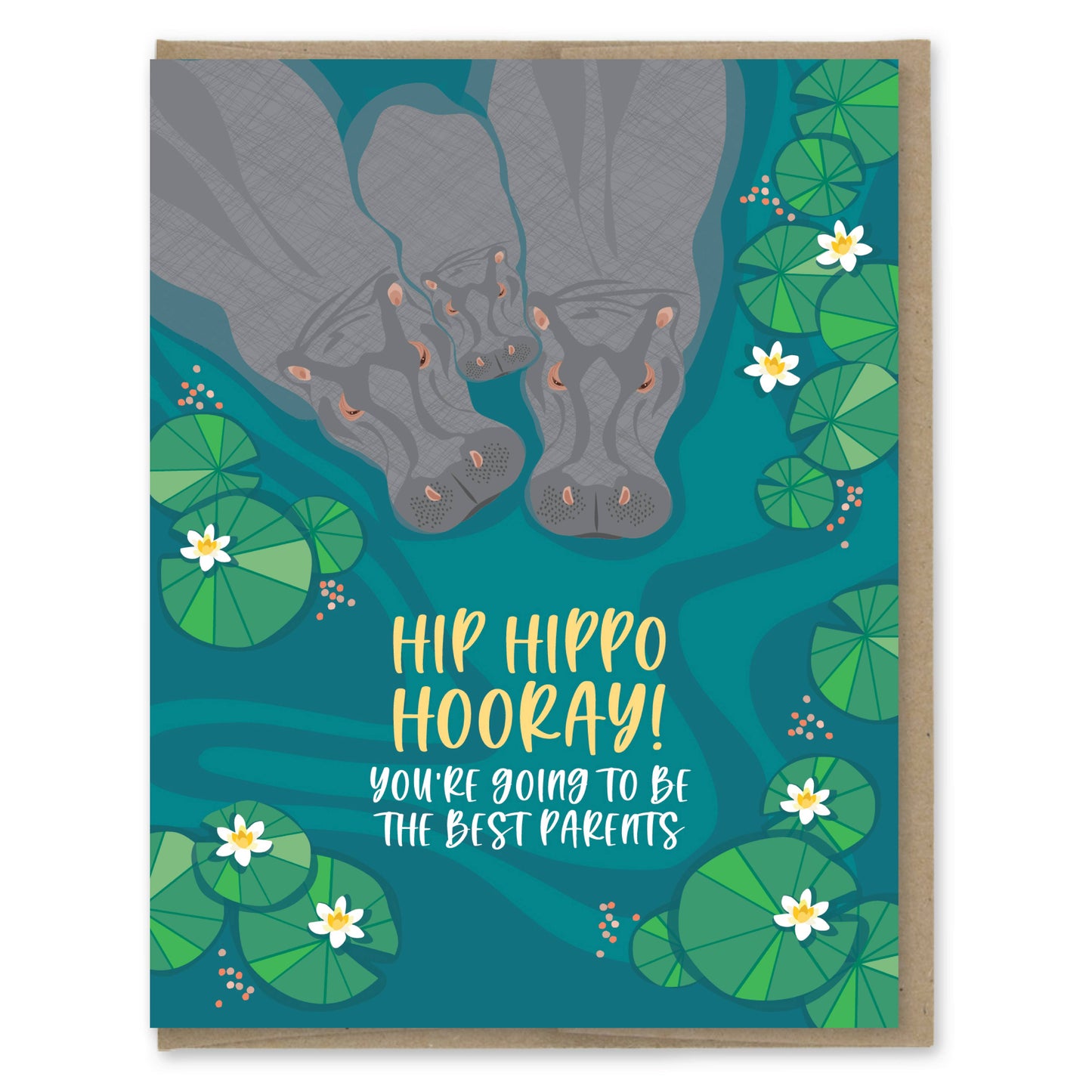 Best Parents Hippos Card