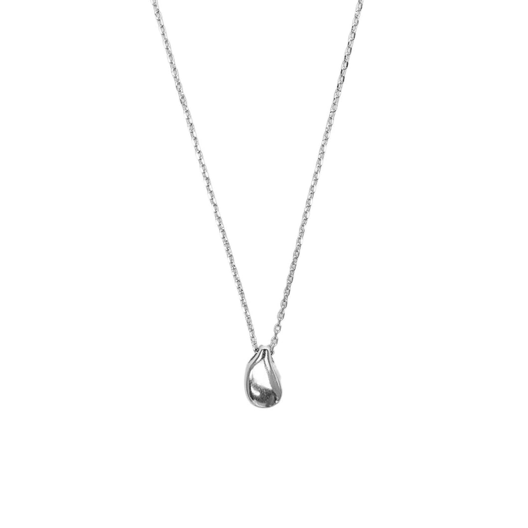 Teardrop Dome Pendant Necklace