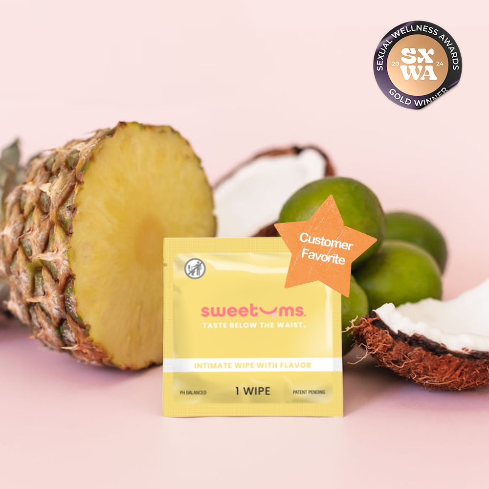 Pina Colada Flavored Intimate Wipes Waxing Beauty self care