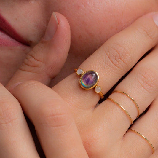 Bejeweled Mood Ring  sz 8