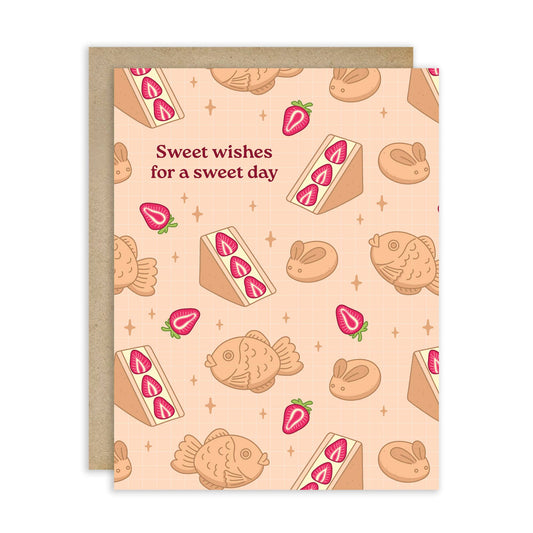 Sweet Dessert Birthday Card | Funny Aesthetic Asian Greeting Cards
