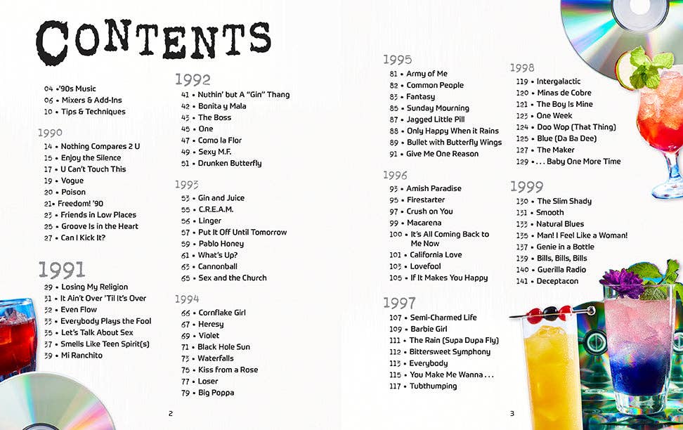 The Ultimate '90s Cocktail Playlist Nostalgia