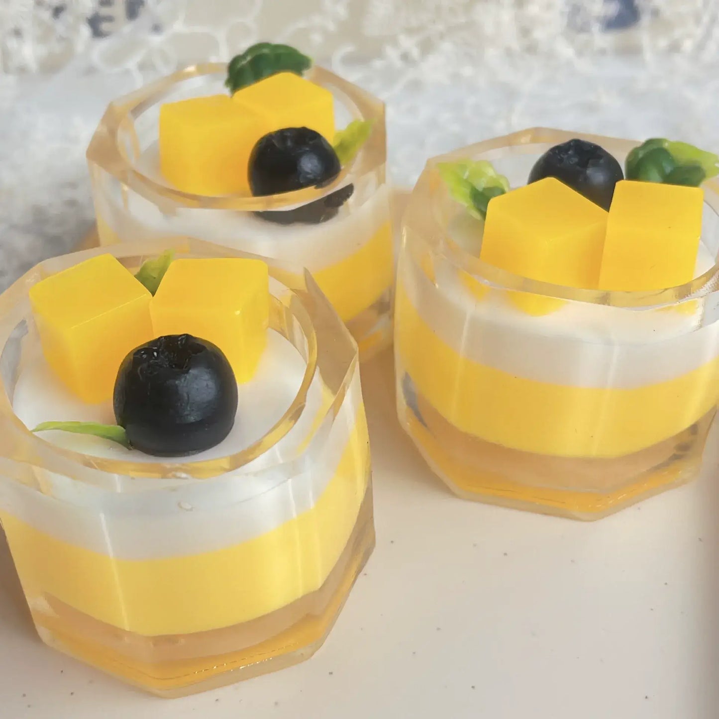 Mango Milk Tea Squishy Stress Relief Toy