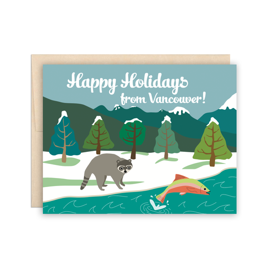 Happy Holidays from Vancouver Christmas Holiday Card