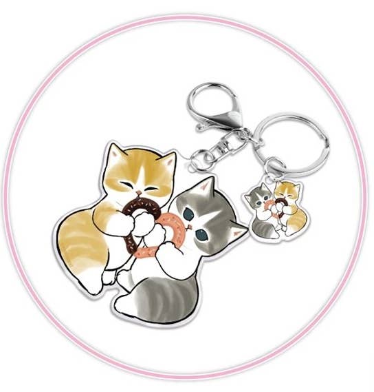 Mofusand Cute Acrylic Charm Keyring