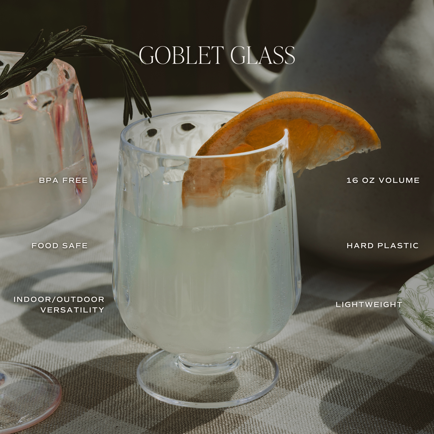 *NEW* Cocktail Goblet Glass - Home Decor & Drinkware