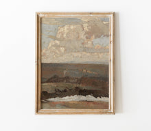 Load image into Gallery viewer, Vintage Landscape Painting | Moody Neutral Muted Art L202
