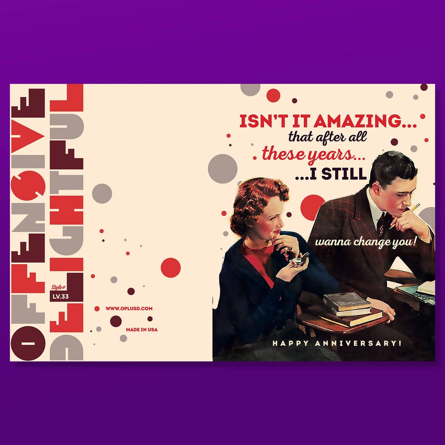 CHANGE YOU love card