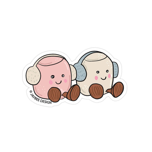 Christmas Marshmallows Vinyl Sticker