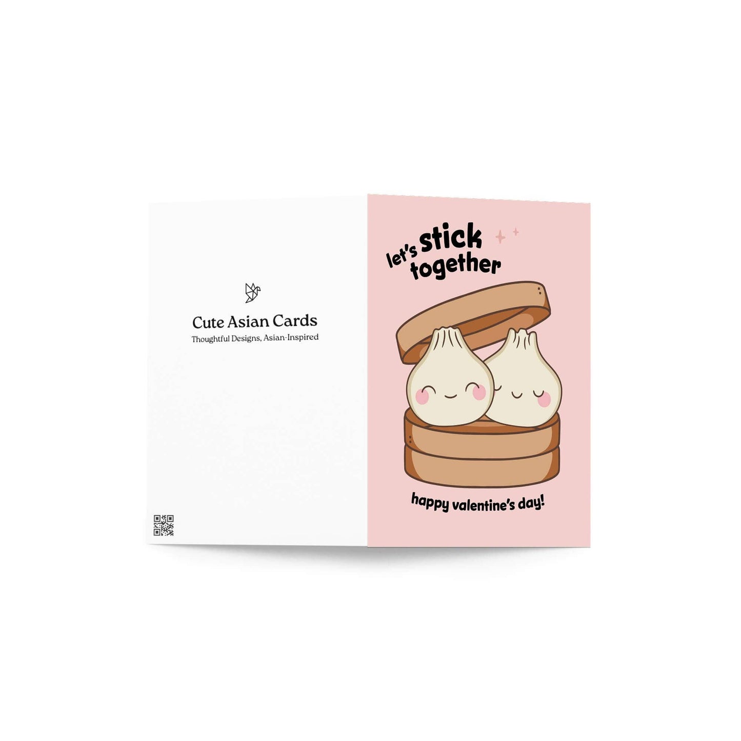 Let's Stick Together Valentine's Day Card | Soup Dumplings