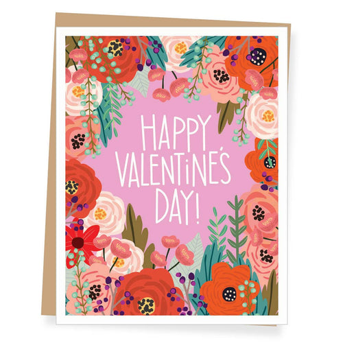 Floral Valentine's Day Card - Front & Company: Gift Store