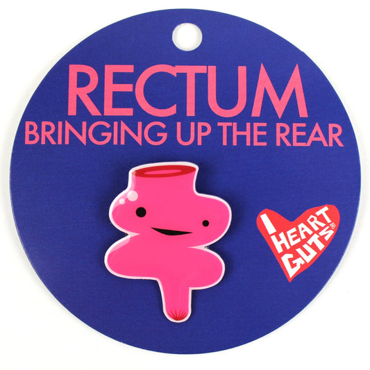 Rectum Lapel Pin - Bringing up the Rear