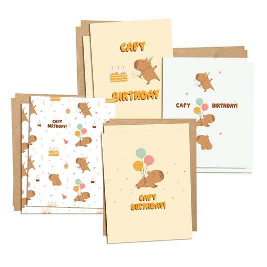 Capy Birthday Assorted Birthday Cards | Capybara