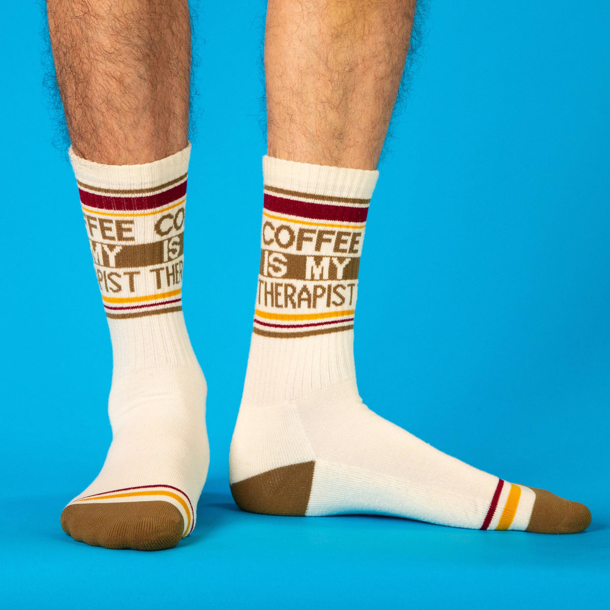 Coffee Is My Therapist Gym Crew Socks