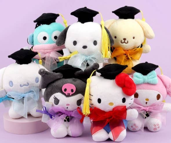 Instock! Sanrio Characters Graduation Plush Bag Charm– 13cm