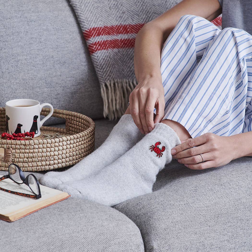 Crab Coastal Wool Socks