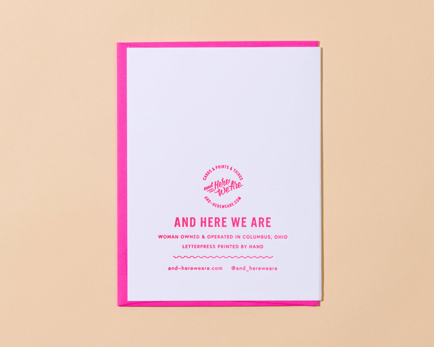 Nine Lives Cat Love Letterpress Greeting Card- Made in USA