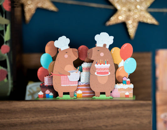 CAPY BIRTHDAY POP OUT CARD