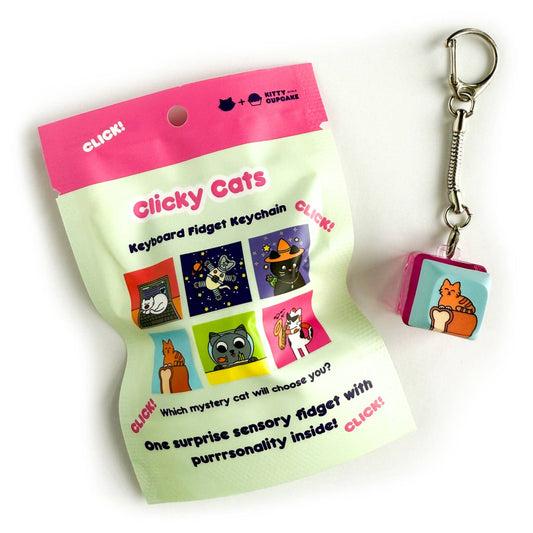 Clicky Cats Fidget Keychain - Blind Bag