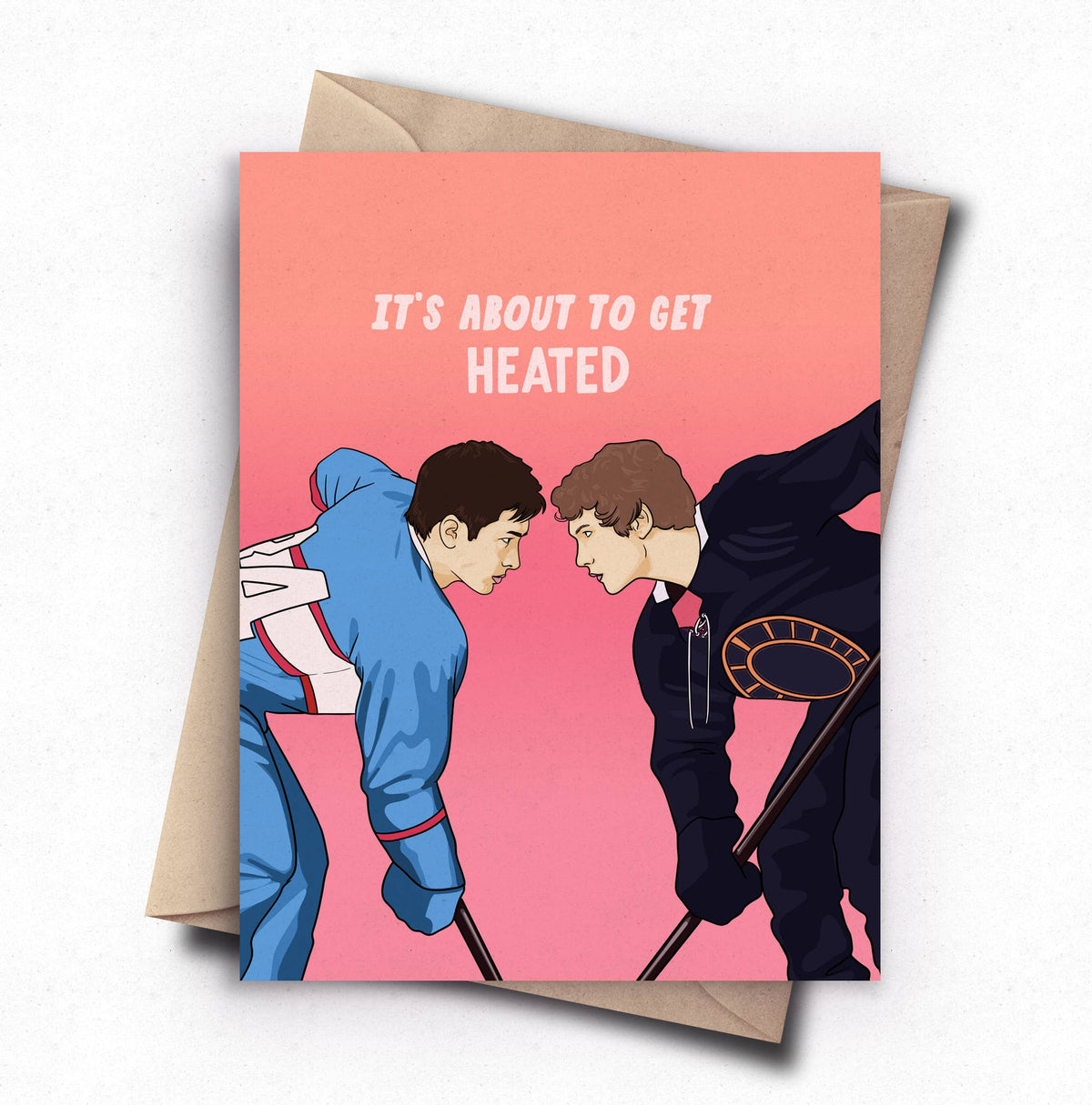 Heated Valentine's Day Card, Funny Pop Culture TV Love Card