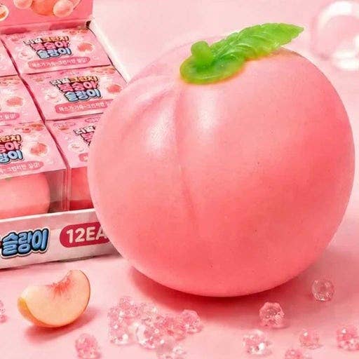 Peach Crunch Squishy - Soft & Stretchy ASMR Fidget Toy