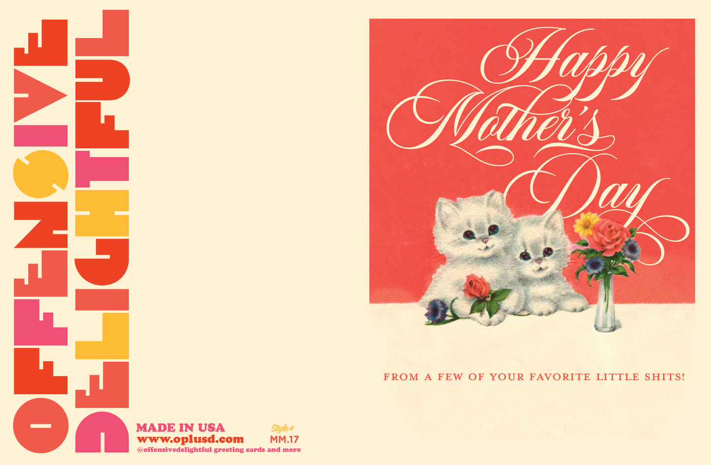 LITTLE SHITS mother's day greeting card