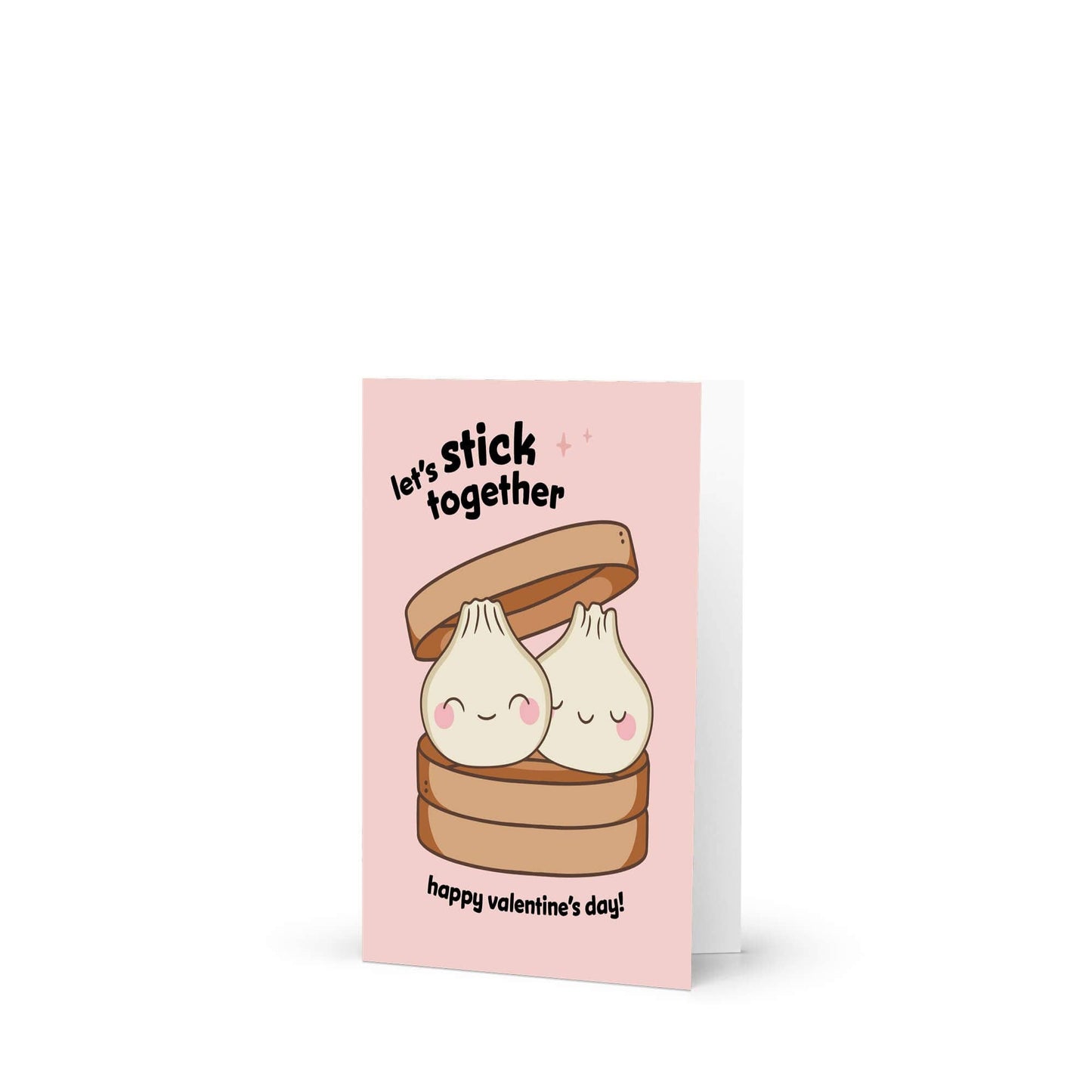 Let's Stick Together Valentine's Day Card | Soup Dumplings