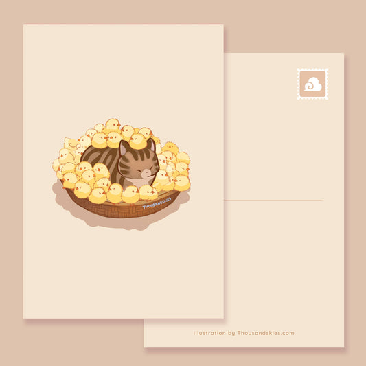 Postcard Guardian of the Chicks