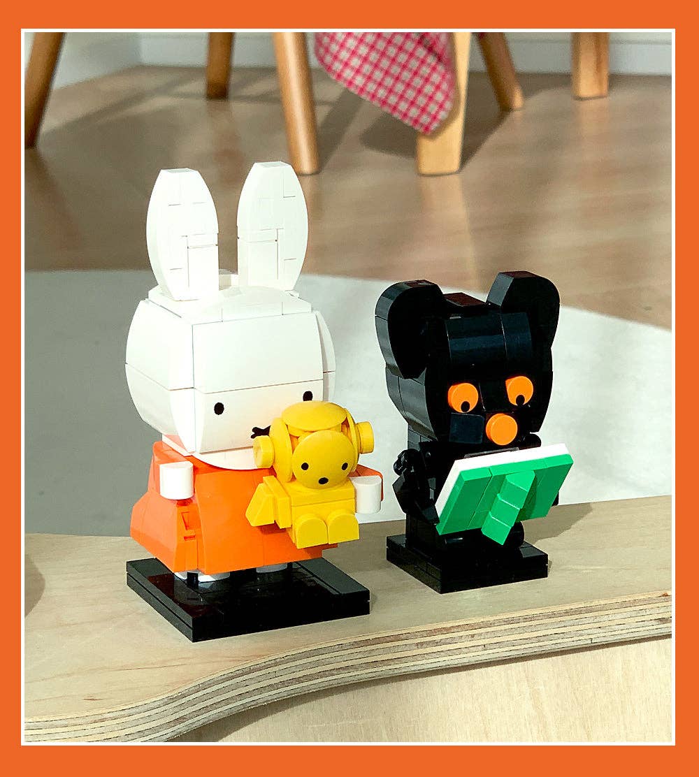 COCOTI Miffy Brick Figure with Teddy – Mini Block Set